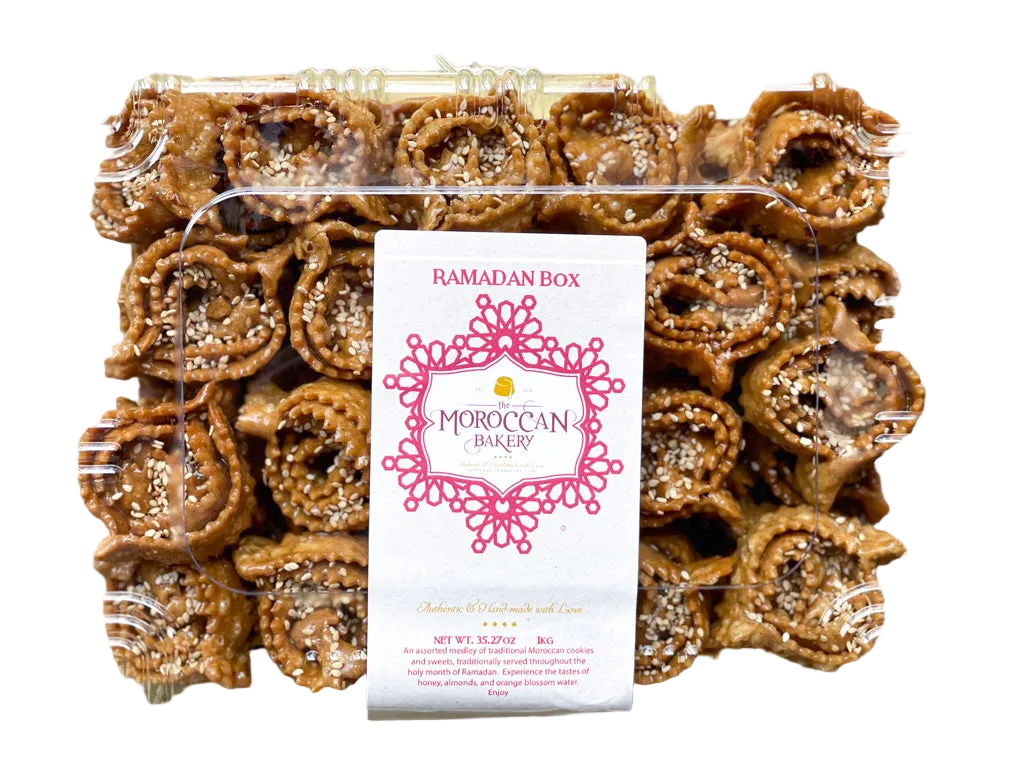 1KG Box of Chebakia – Boîte 1KG de Chebakia