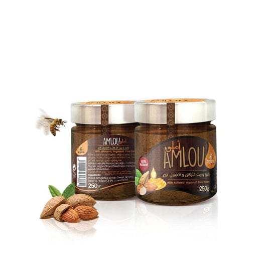 Argane achifae-Amlou tartinade d amande à l huile d'argan biologique (Amlou almond spread with organic argan oil) 250g