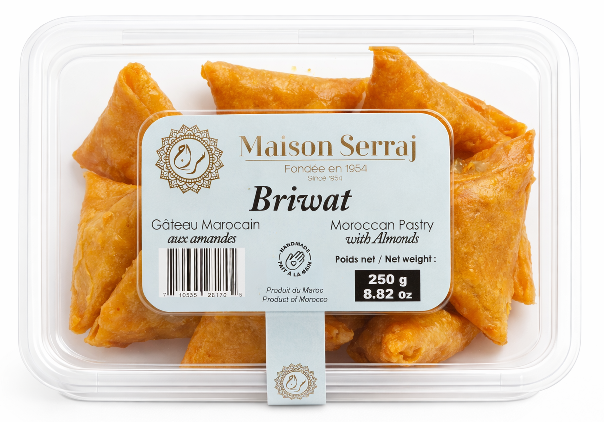 Briouat (Briwat) aux amandes 250g - Maison Serraj
