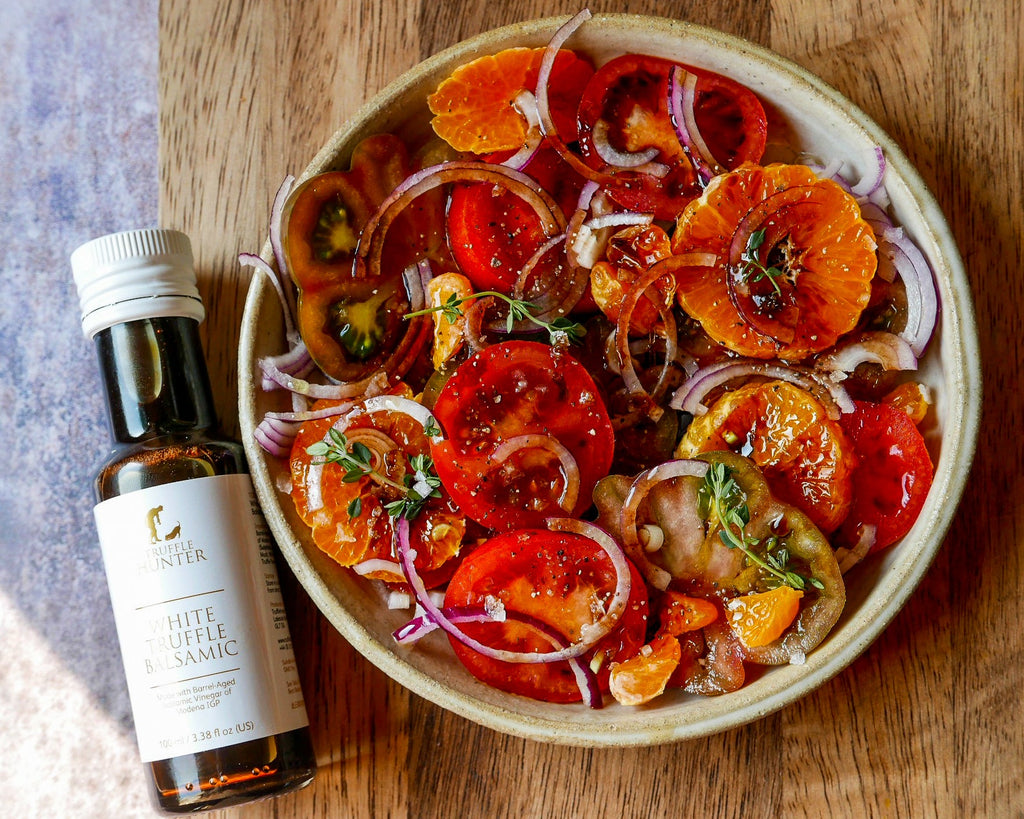 Vinaigre balsamique à la truffe blanche Vinaigre balsamique vieilli en fût avec truffe blanche