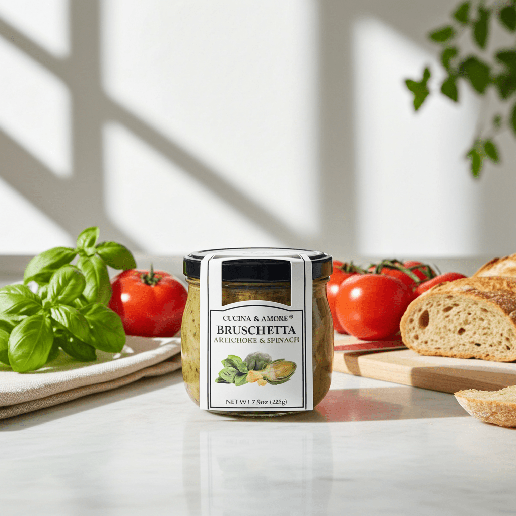 Artichoke & Spinach Bruschetta - Château Vert l'art du terroir
