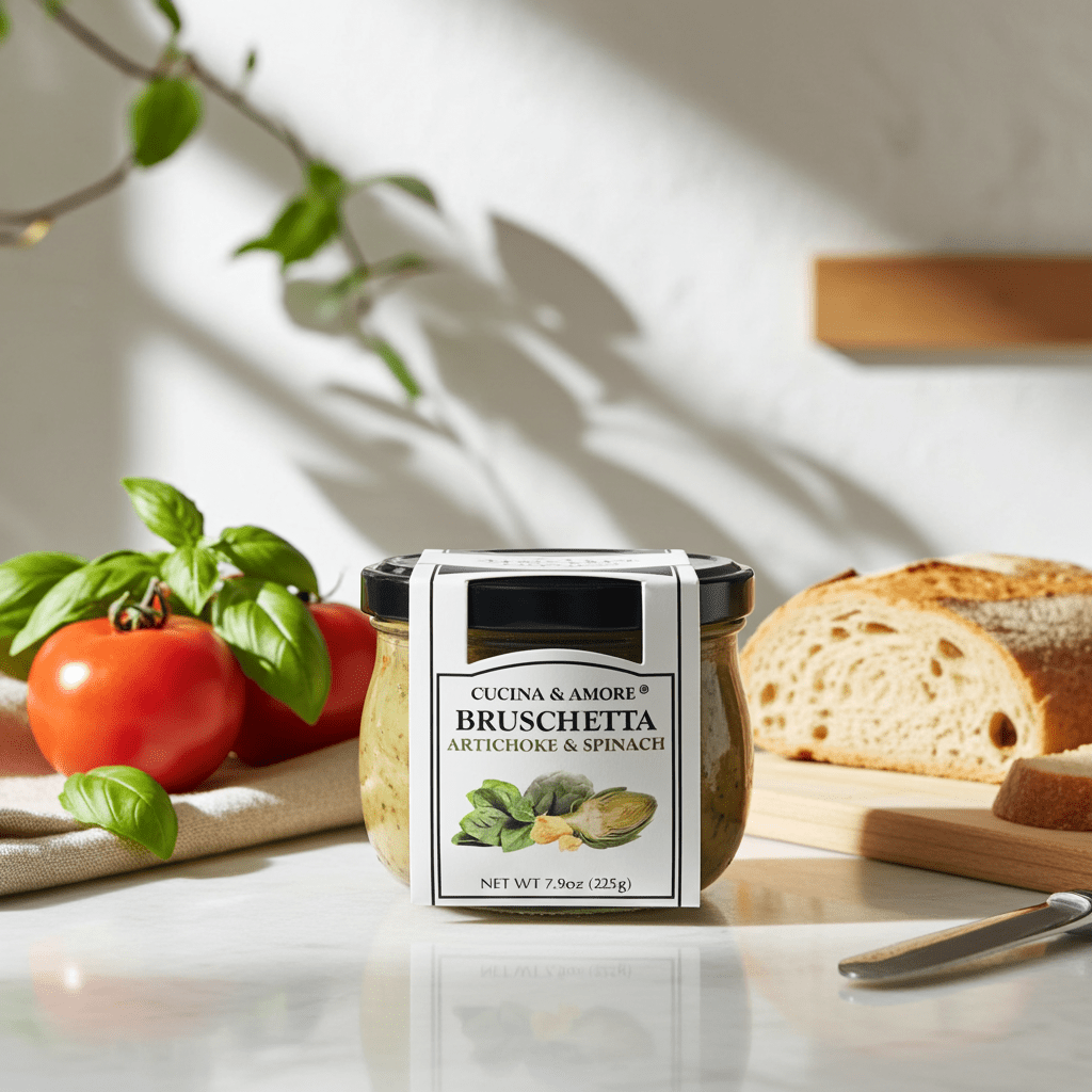 Artichoke & Spinach Bruschetta - Château Vert l'art du terroir