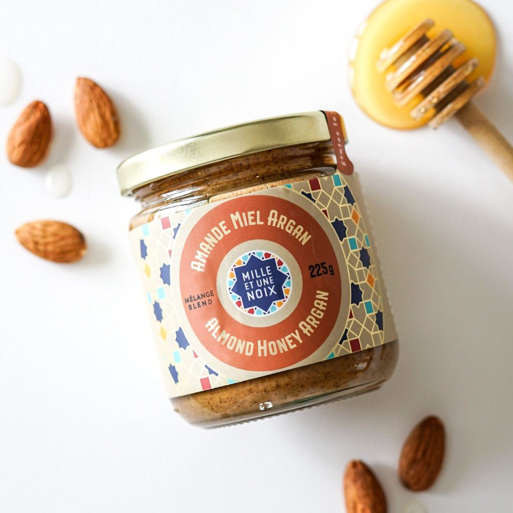Beurre Amande Miel Argan (Amlou) - Château Vert l'art du terroir