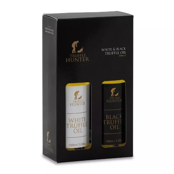 Duo Huiles de Truffe Noire & Blanche TruffleHunter 2x100ml | Black & White Truffle Oil Set