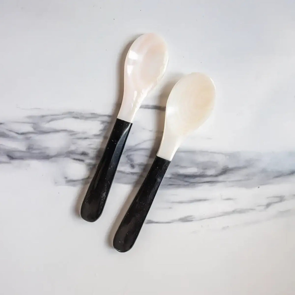 Cuillère de caviar avec poignée en bois (1 pièce)