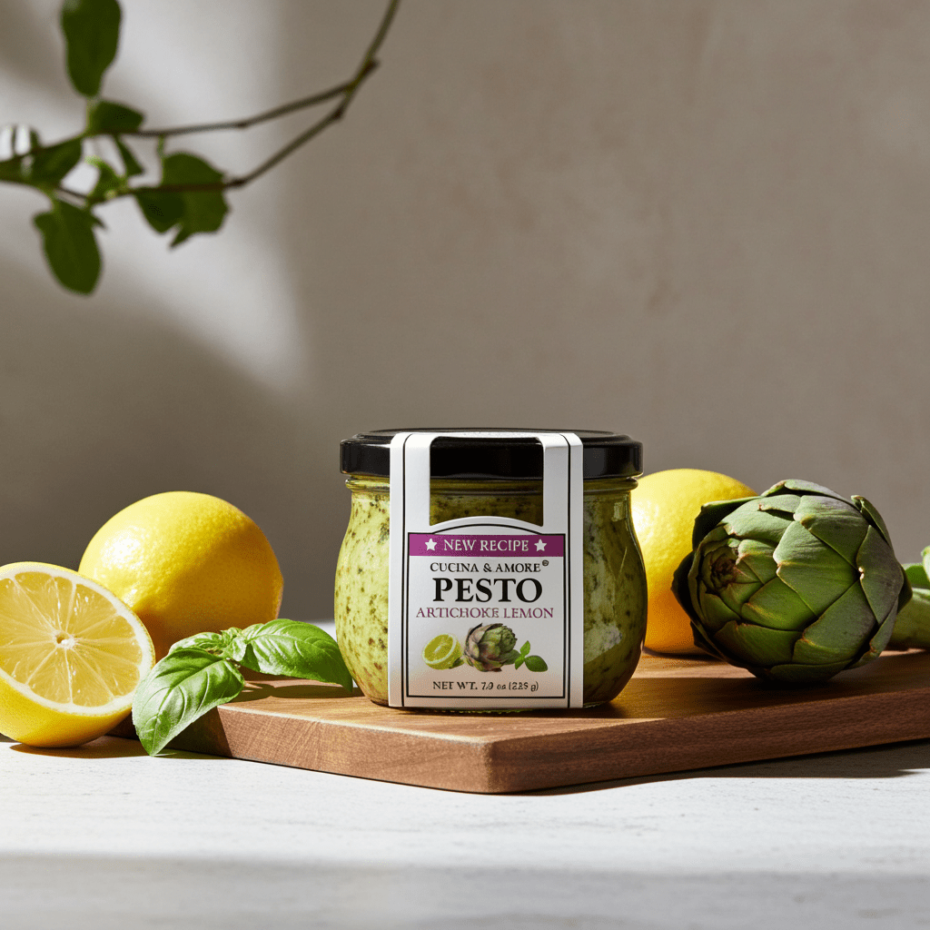 Pesto alla Firenze (Artichoke Lemon Pesto) - Château Vert l'art du terroir
