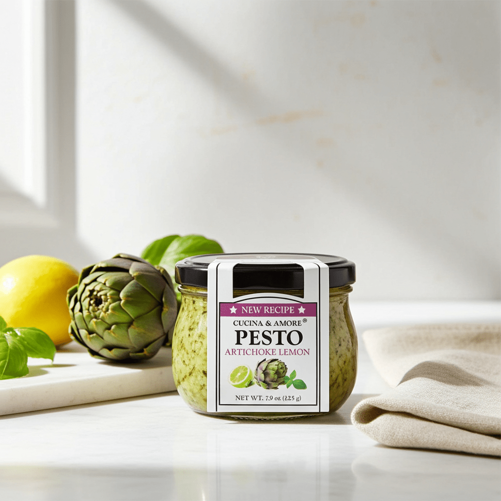 Pesto alla Firenze (Artichoke Lemon Pesto) - Château Vert l'art du terroir