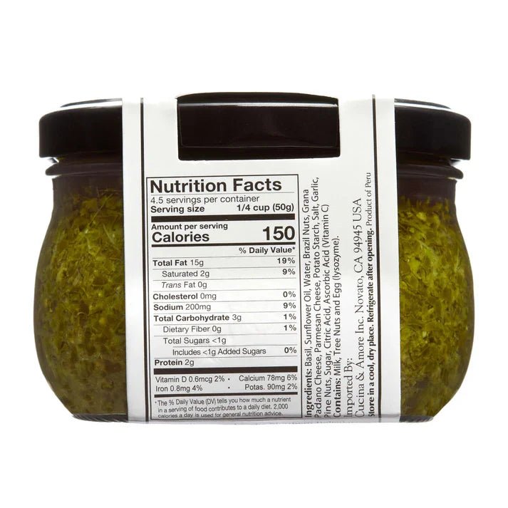 Pesto alla Genovese (Basil Pesto) - Château Vert l'art du terroir