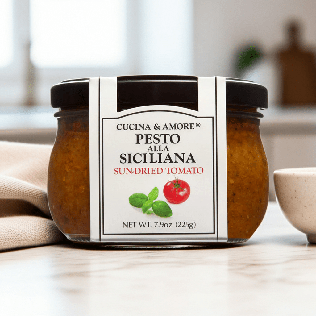 Pesto alla Siciliana (Pesto de tomates séchées au soleil) - Château Vert l'art du terroir