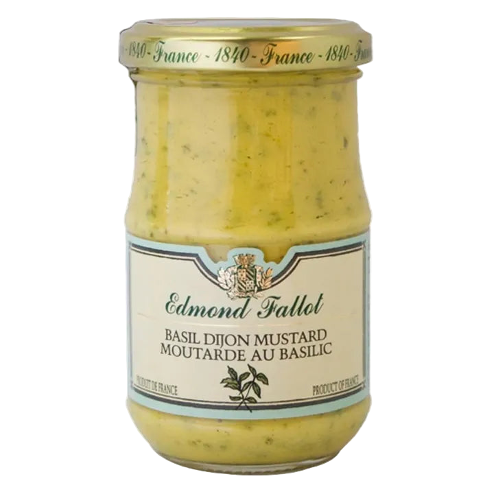 Edmond fallot-Moutarde de dijon au basilic(Dijon Mustard with Basil) 210 ml