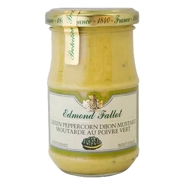 Edmond fallot-Moutarde de dijon au Poivre vert (Dijon Mustard with Green Peppercorn) 210 ml