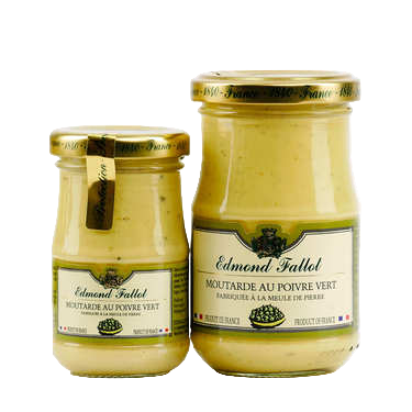 Edmond fallot-Moutarde de dijon au Poivre vert (Dijon Mustard with Green Peppercorn) 210 ml