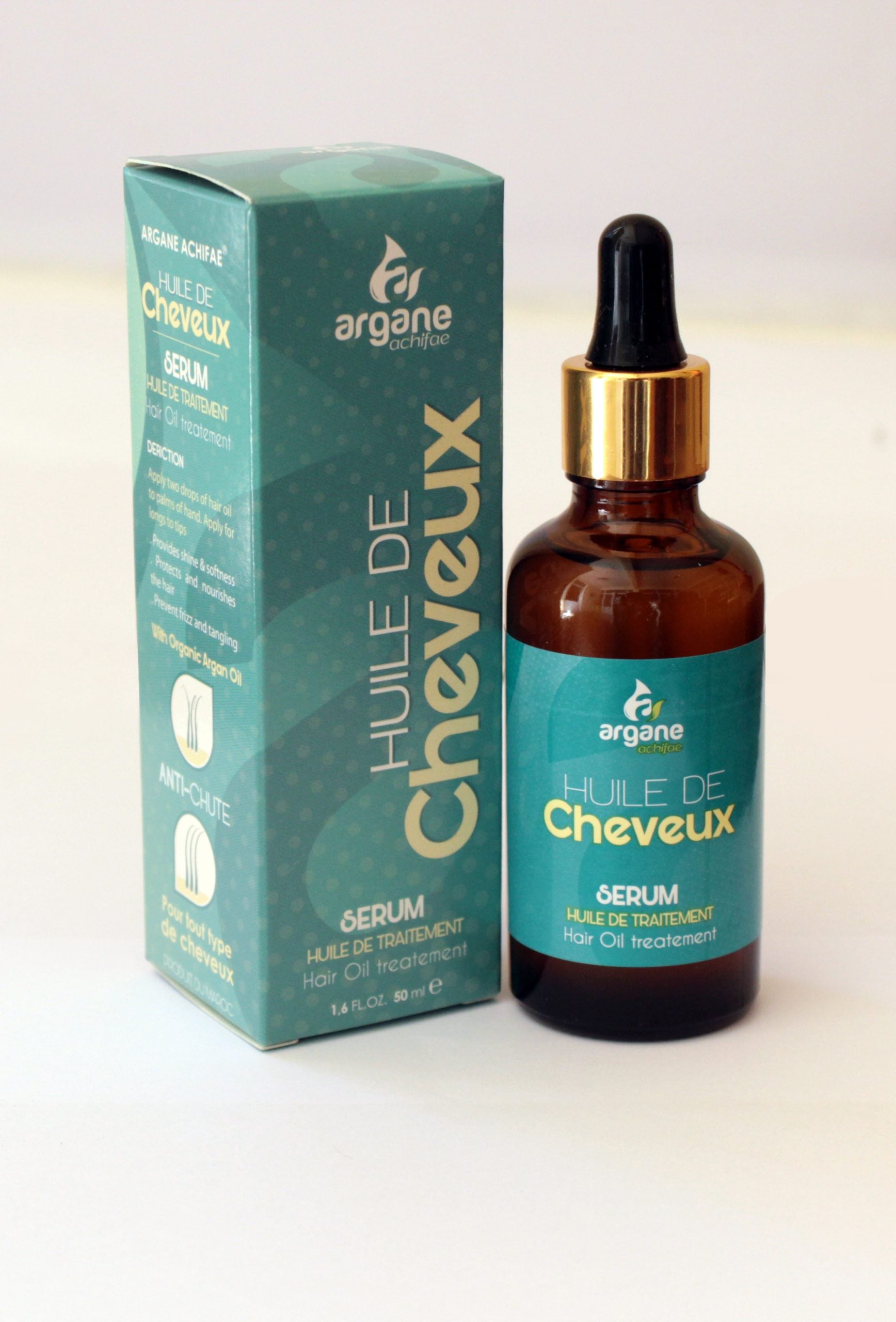 Argane Achifae-Serum pour cheveux à l'huile de figue de barbarie 50 ml