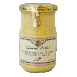 Edmond fallot-Moutarde au Raifort (Horseradish dijon mutard) 210 ml