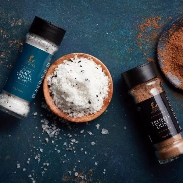 Truffle Seasoning Set - Gift Set - Truffle Dust Shaker & Sea Salt Shaker