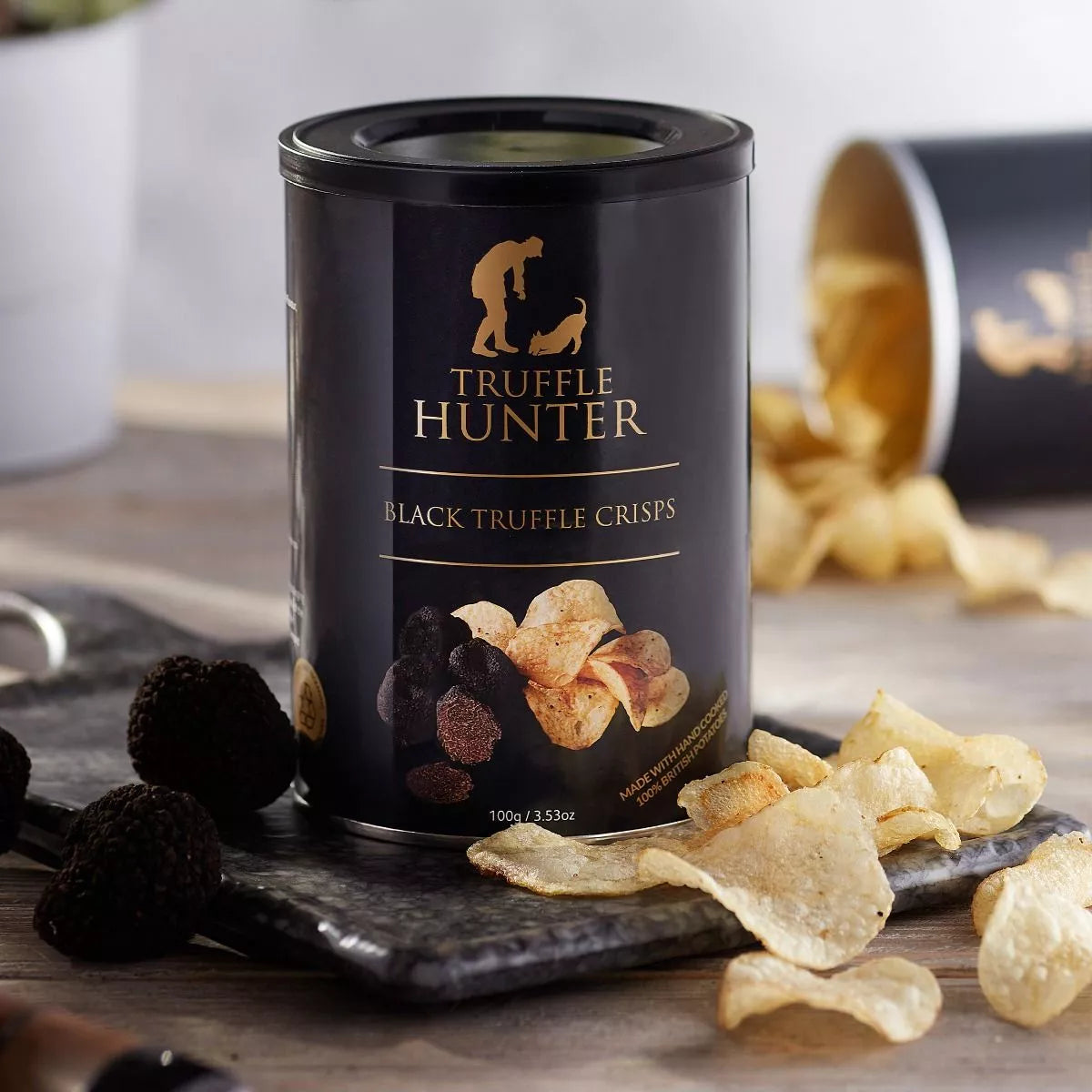 Chips Truffe Noire TruffleHunter 100g | Black Truffle Crisps
