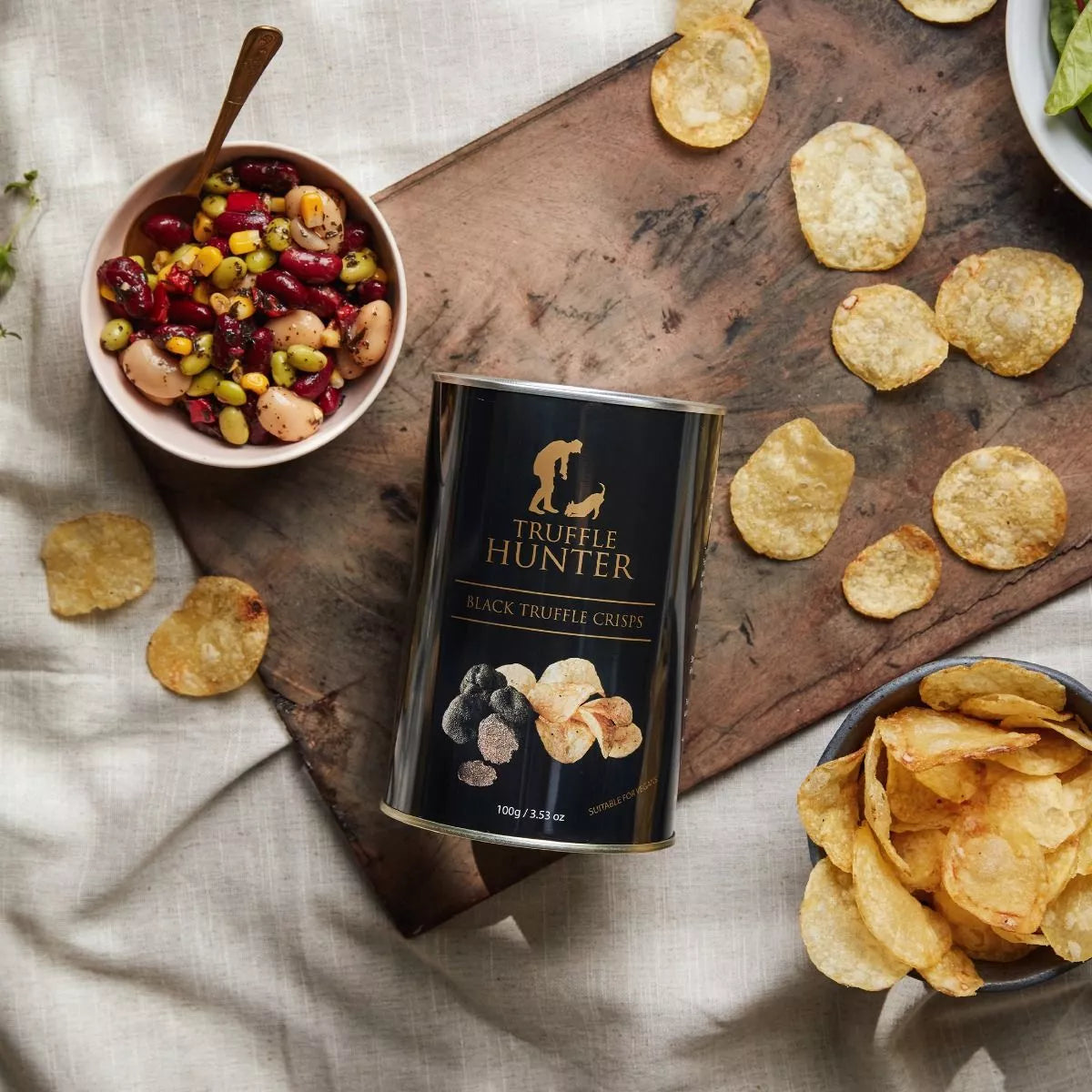 Chips Truffe Noire TruffleHunter 100g | Black Truffle Crisps