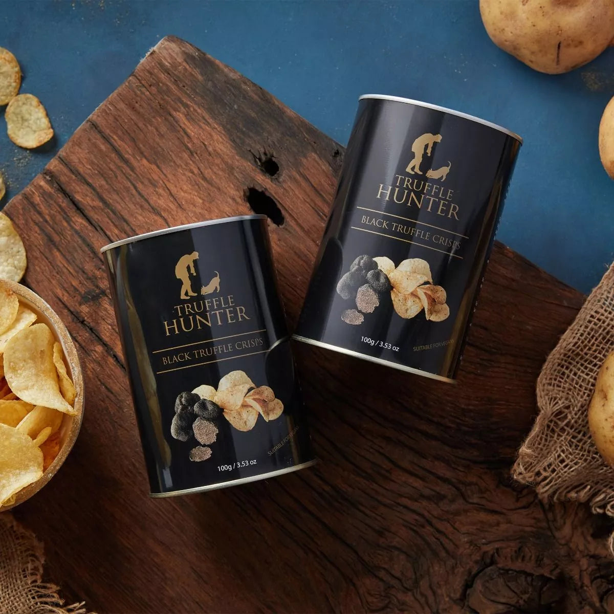 Chips Truffe Noire TruffleHunter 100g | Black Truffle Crisps